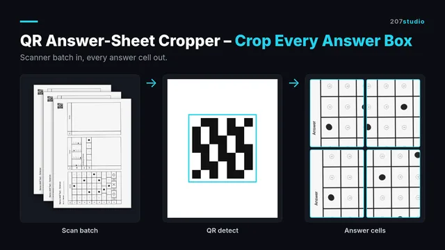 QR Answer-Sheet Cropper – Crop Every Answer Box cover